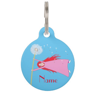 Red-haired Dandelion Girl Thunder_Cove Pet Tag