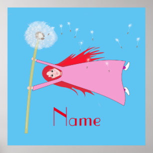 Red-haired Dandelion Girl Thunder_Cove Poster