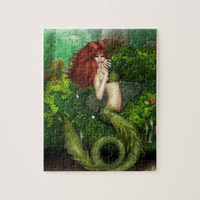 Red Haired Mermaid Puzzle (Vertical)