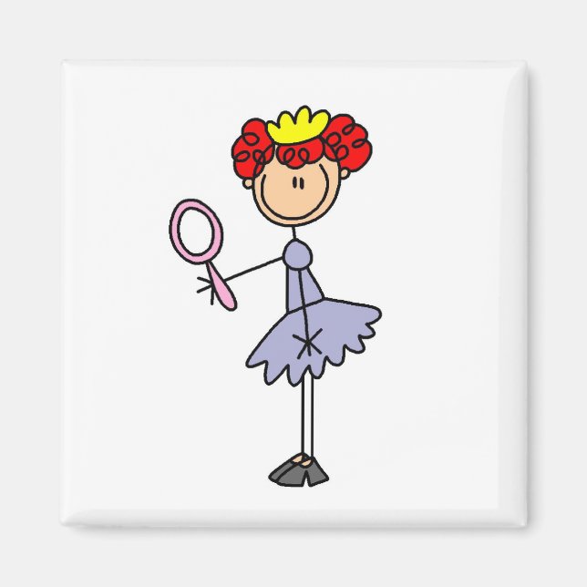 Red Haired Princess Magnet (Front)