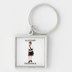 Red Haired Scottish Drummer Key Ring
