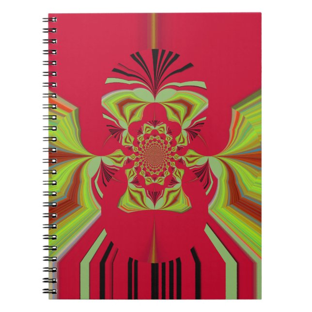 Red Hakuna Matata pattern Notebook (Front)