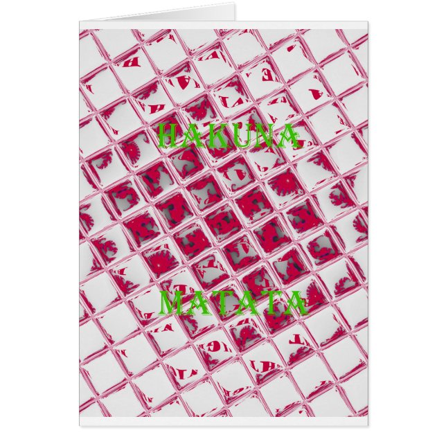 Red Hakuna Matata Style (Front)