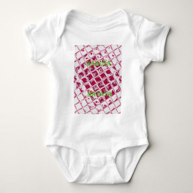 Red Hakuna Matata Style Baby Bodysuit (Front)