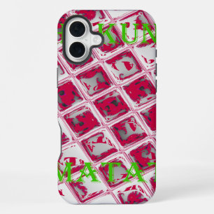 Red Hakuna Matata Style iPhone Case