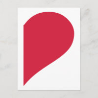 Red half heart