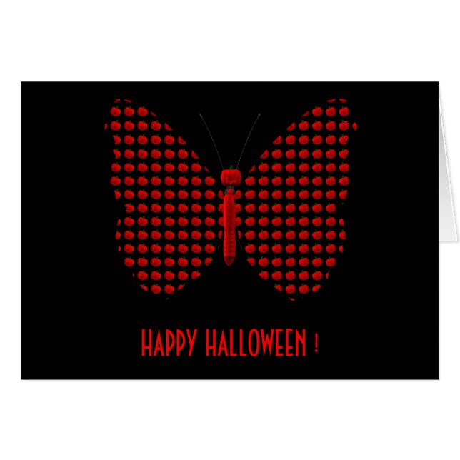 Red Halloween Butterfly (Front Horizontal)