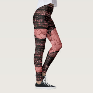 RED HALLOWEEN MUMMY LEGS by Slipperywindow Leggings