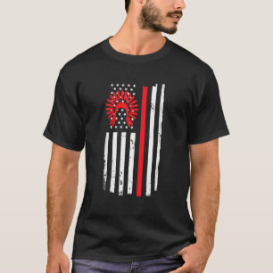 Red Hand Indian Blood Indigenous Design T-Shirt