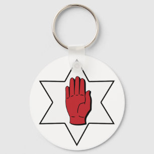 Red Hand Of Ulster Key Ring