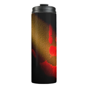 Red Hand Print Thermal Tumbler