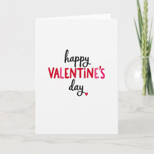 Red Handwritten Valentines Day Card