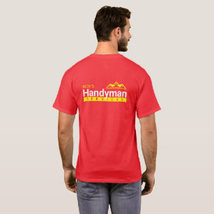 Red Handyman Business Mens T-Shirt - Home Business