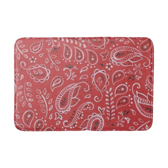 Red Hanky Bath Mat (Front)