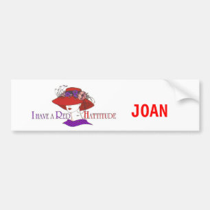 RED HAT BUMPER STICKER - Customised