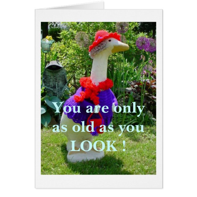 Red Hat Card, dress your goose (Front)