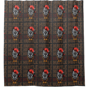 Red Hat Mad Dog Hustle Shower Curtain