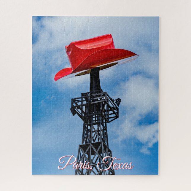 Red Hat of Texas, Paris, Texas Jigsaw Puzzle (Vertical)