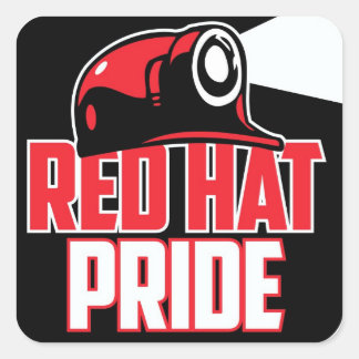 RED HAT PRIDE SQUARE STICKER