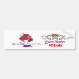 red hat queen bumper sticker - Customised