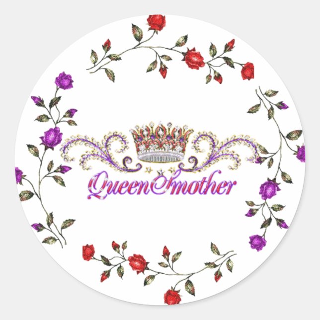 red hat queen sticker (Front)