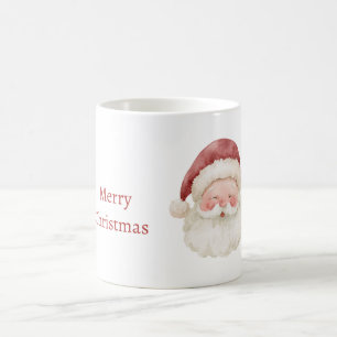 Red Hat Santa Christmas Coffee Mug
