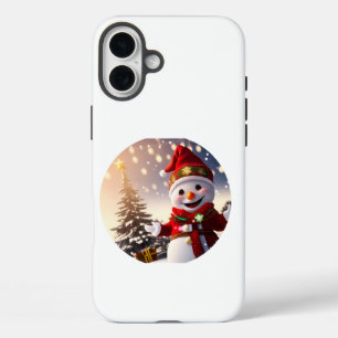 red hat snowman iPhone 16 plus case