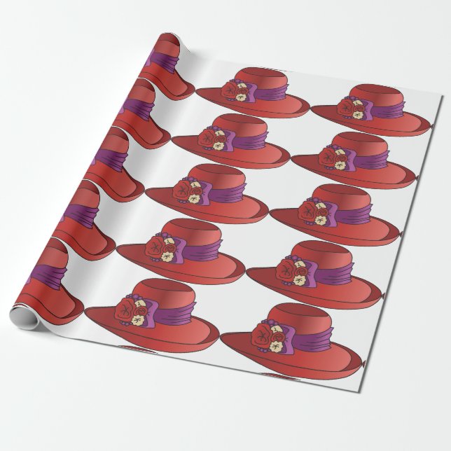 Red Hat Wrapping Paper (Unrolled)