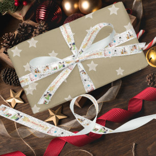 Red Have Yourself a Merry Little Christmas Satin Ribbon