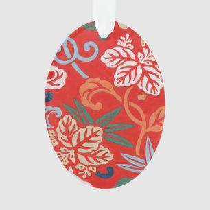Red Hawaiian Japanese Kimono Ornament