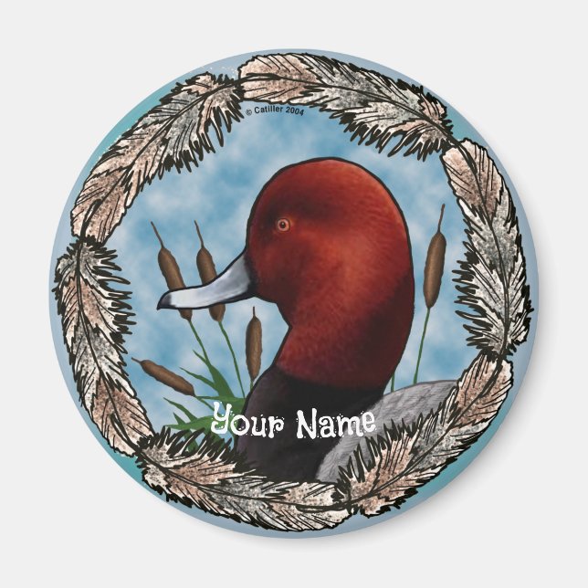 Red Head Duck  magnet (Front)