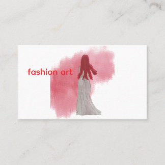 Red Head Fashionista Business Card