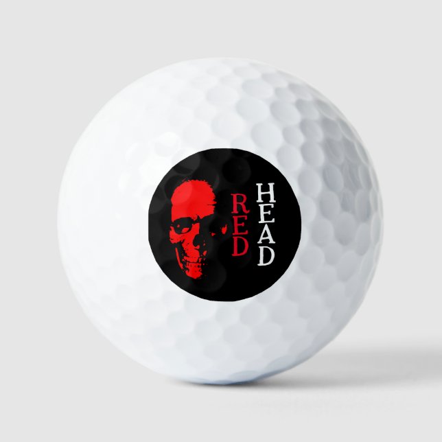 Red Head Golf Ball (Front)