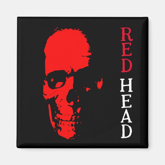 Red Head Magnet (Front)