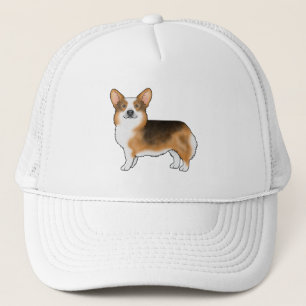 Red Headed Tricolor Pembroke Welsh Corgi Cute Dog Trucker Hat