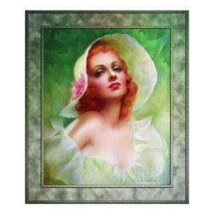 Red Headed Woman by Pearl Frush Brudon Photo Print