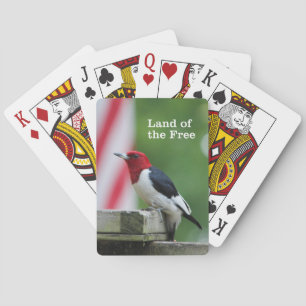 Red-headed Woodpecker 2 Playing Cards