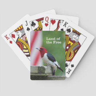 Red-headed Woodpecker 2 Playing Cards