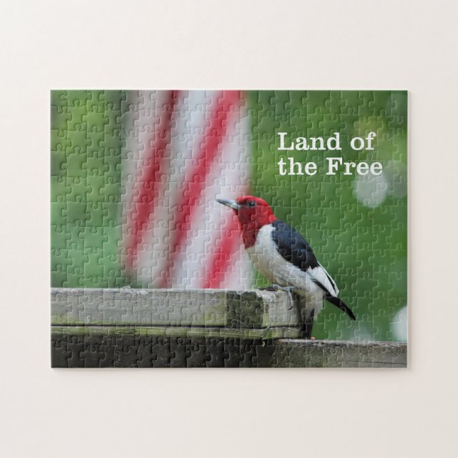 Red-headed Woodpecker Jigsaw Puzzle (Horizontal)