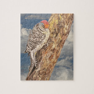 Red Headed Woodpecker  Jigsaw Puzzle