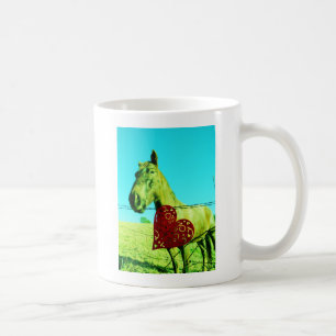 Red Heart and  Horse Coffee Mug