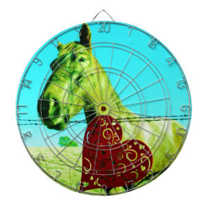 Red Heart and Horse Dartboard