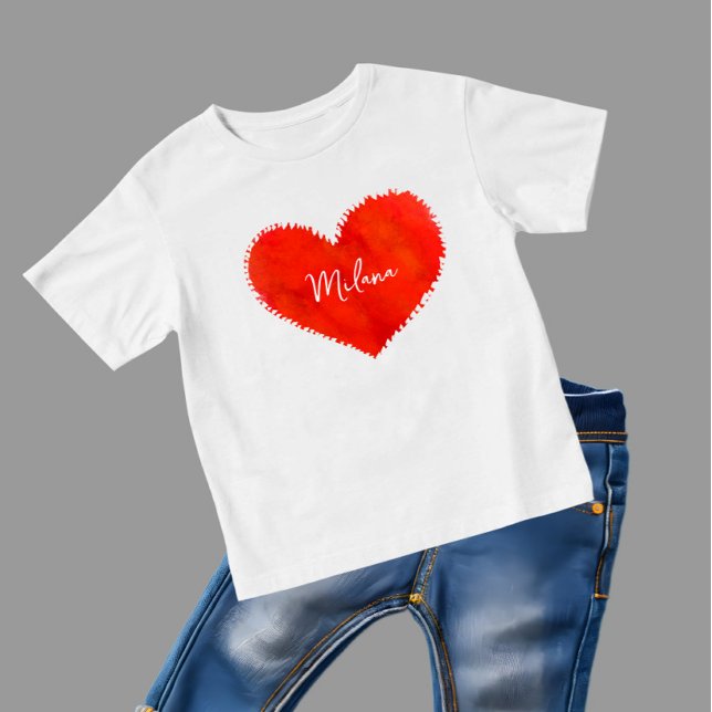 Red heart baby T-Shirt (Creator Uploaded)