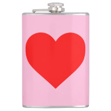 Red Heart Beat Pastel Pink