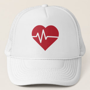 Red Heart Beats Trucker Hat