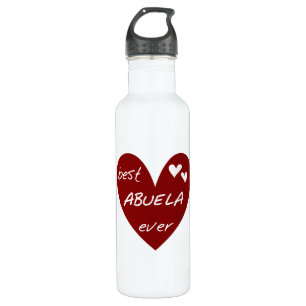 Red Heart Best Abuela Ever Liberty 710 Ml Water Bottle