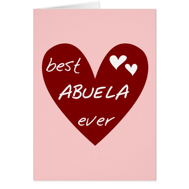 Red Heart Best Abuela Ever T-shirts and Gifts (Front)