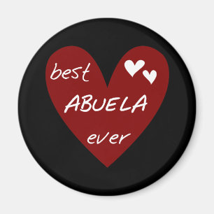 Red Heart Best Abuela Ever T-shirts and Gifts Magnet