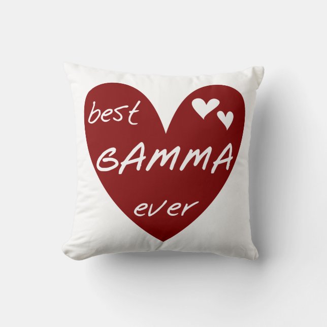 Red Heart Best Gamma Ever Gifts Cushion (Front)