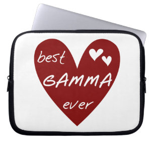 Red Heart Best Gamma Ever Gifts Laptop Sleeve